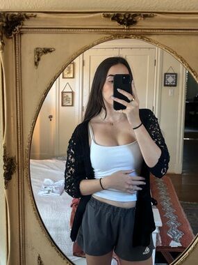 Molly Bracken Black Chunky Knit Cardigan